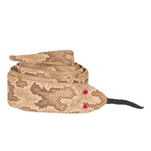Tan and Brown Python  Print Belt